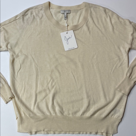 NWT Joie Cream Lightweight Crewneck Sweater Women’s Sz XS - Picture 1 of 8